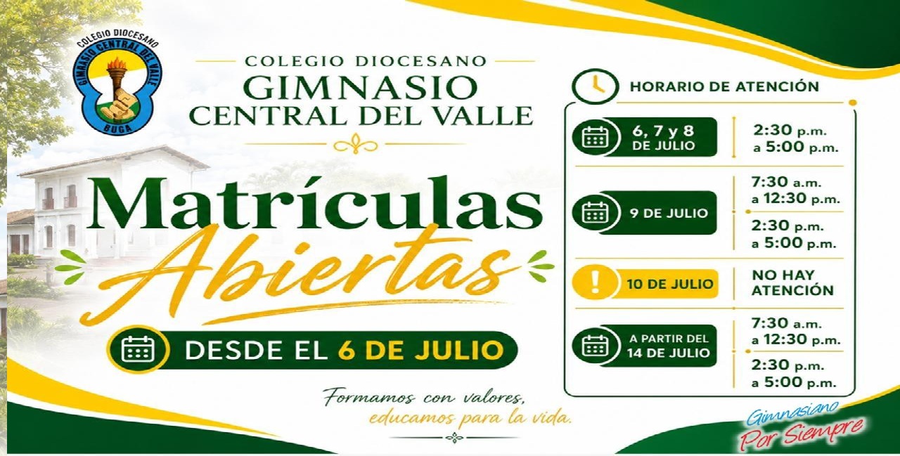 MATRICULAS ABIERTAS 